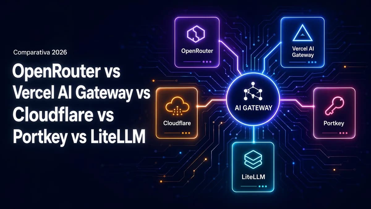 OpenRouter vs Vercel AI Gateway vs Cloudflare vs Portkey vs LiteLLM, a 2026 comparison
